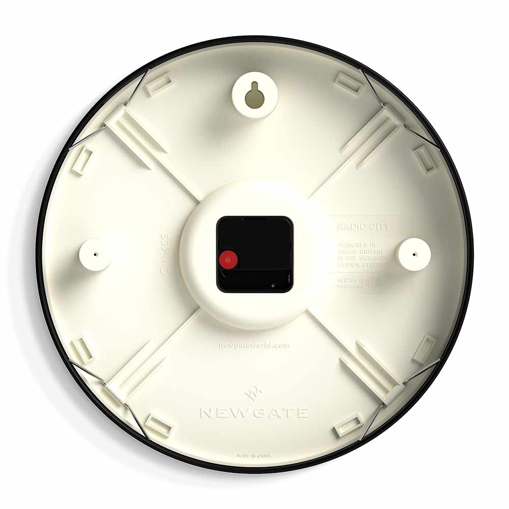 שעון קיר גדול Radio City שחור - Image 6