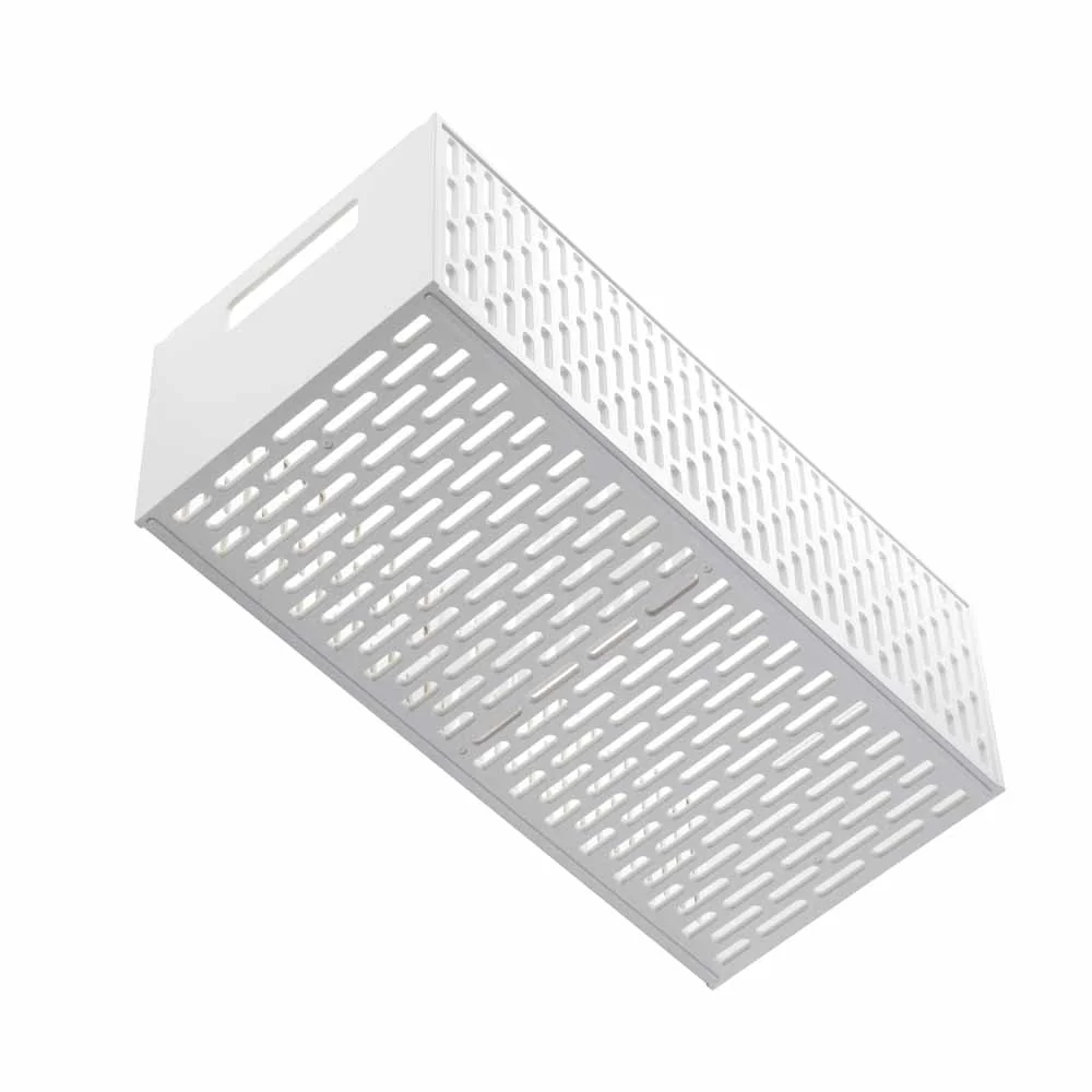 עגלת אחסון 2 סלסלות לבן - Image 8