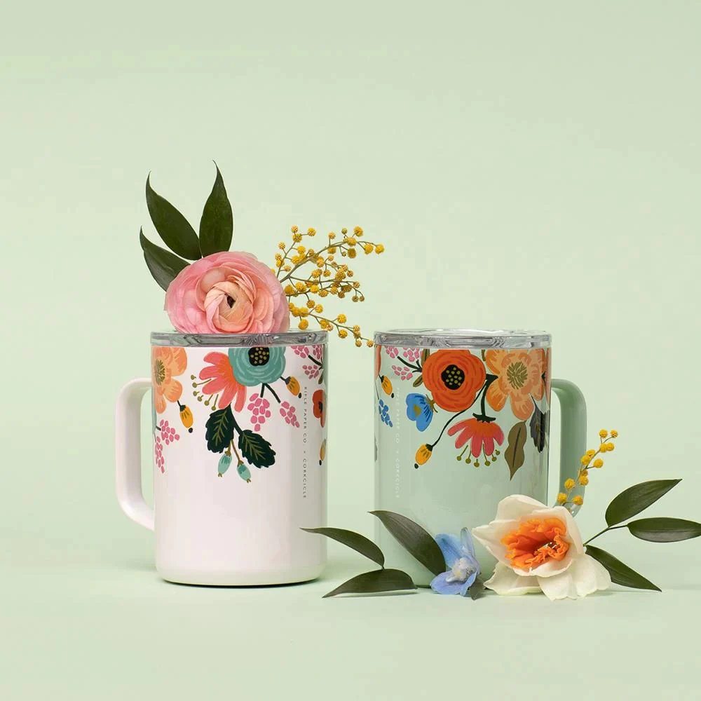 ספל 475ML MUG פרחוני מנטה - Image 2