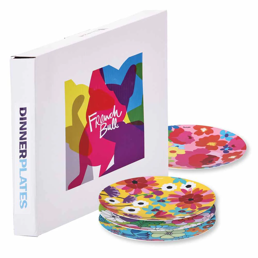 סט 4 צלחות גדולות Floral - Image 4