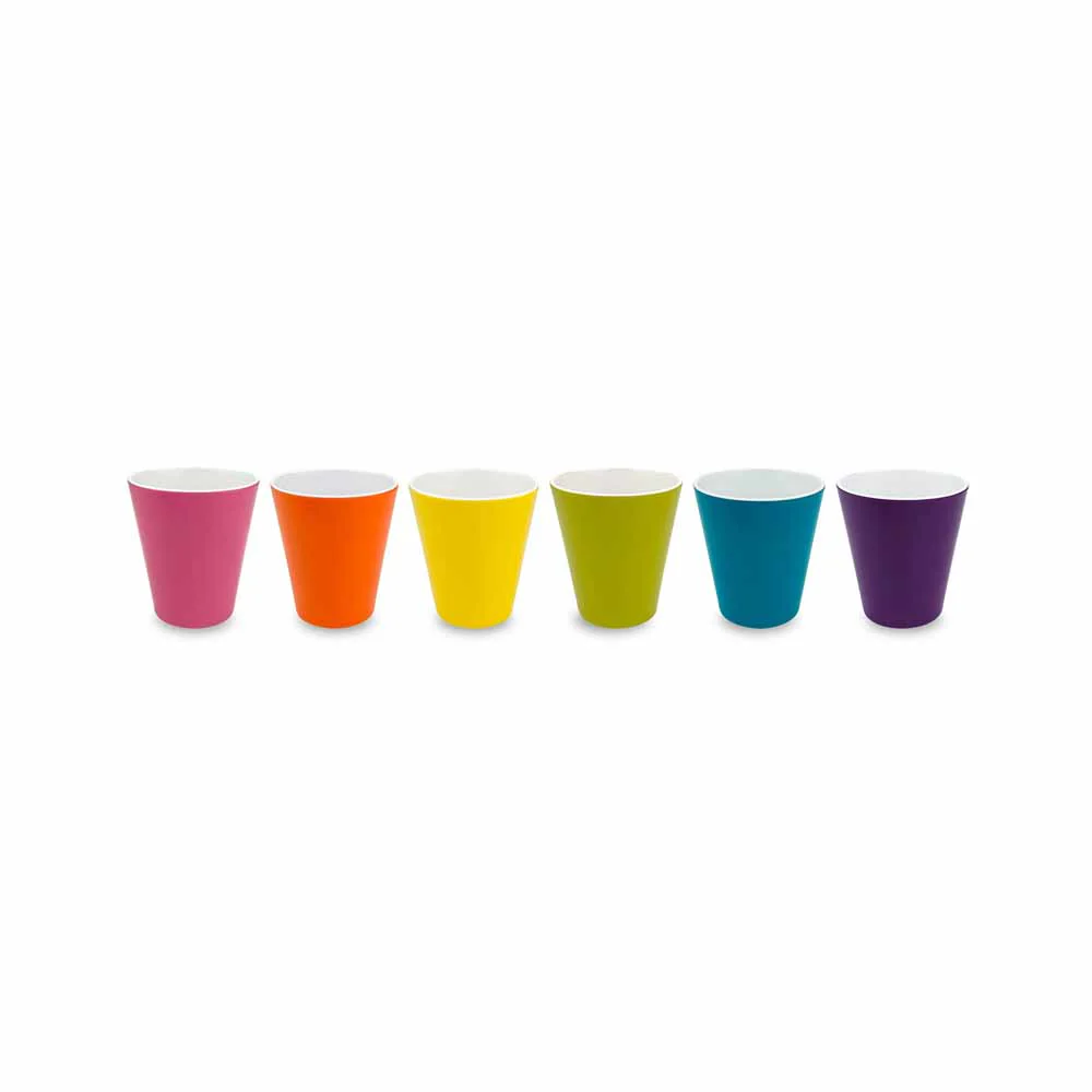 סט 6 כוסות גבוהות צבעוני - Image 3