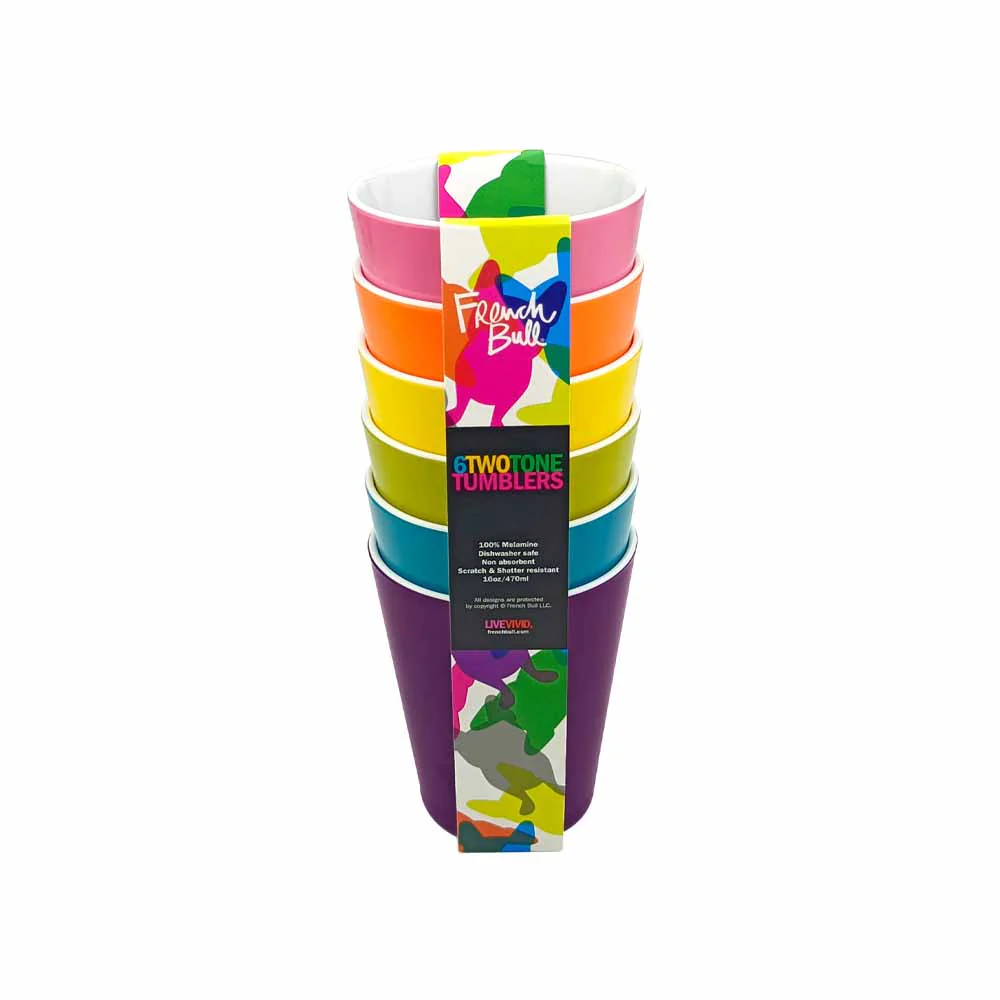 סט 6 כוסות גבוהות צבעוני - Image 4