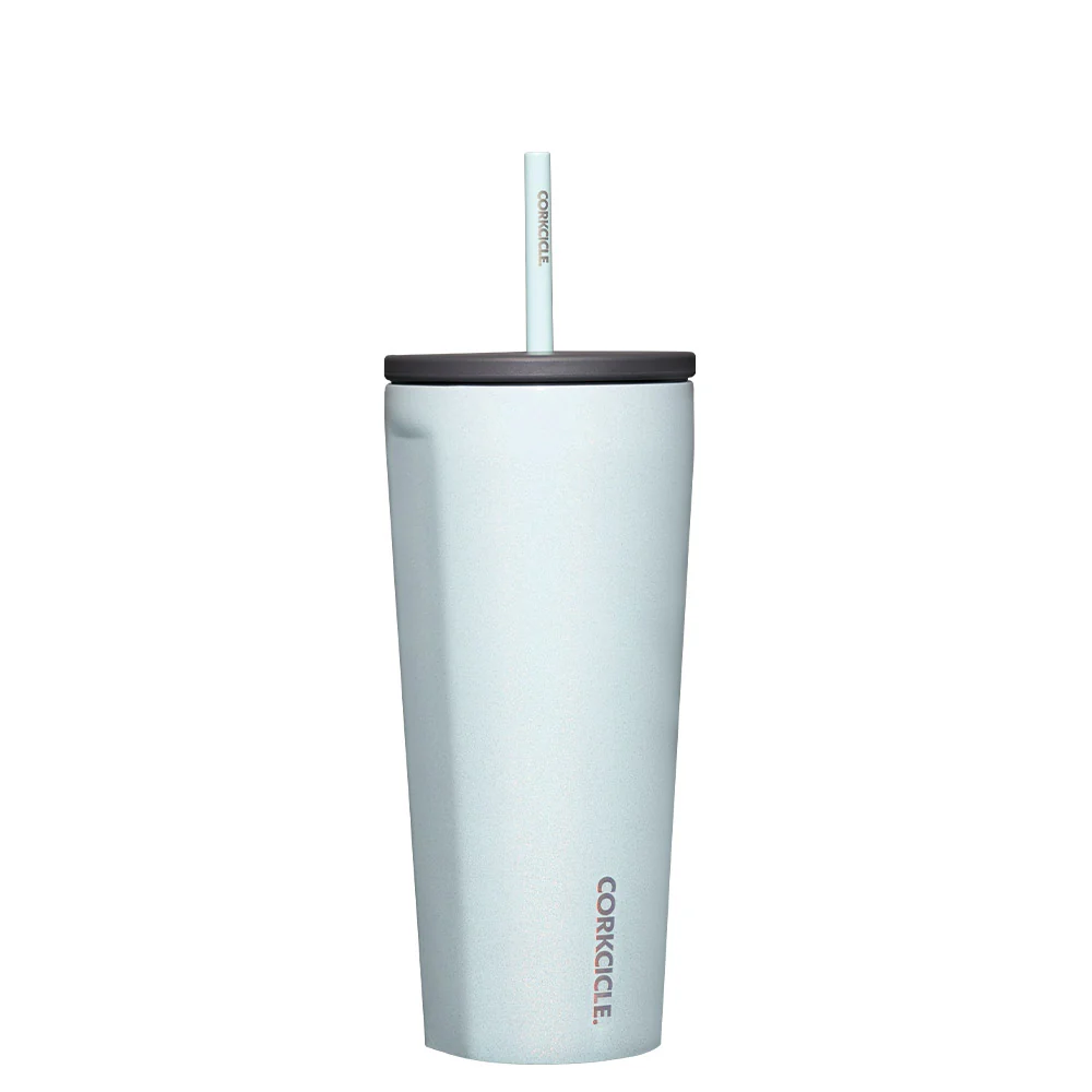 כוס פיית קש 710ML תכלת נוצץ - Image 4