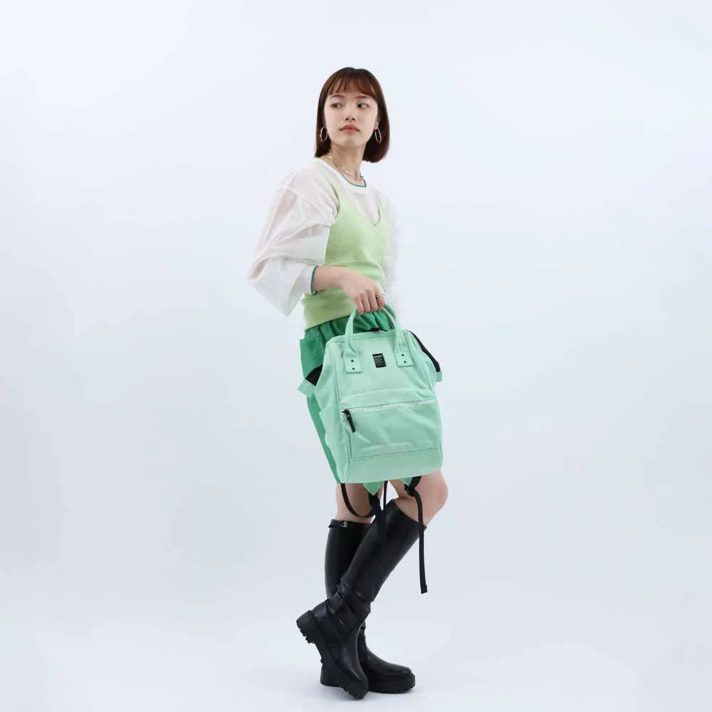 תיק גב KUCHIGANE ZIP (S) ירוק מנטה 1226 - Image 3