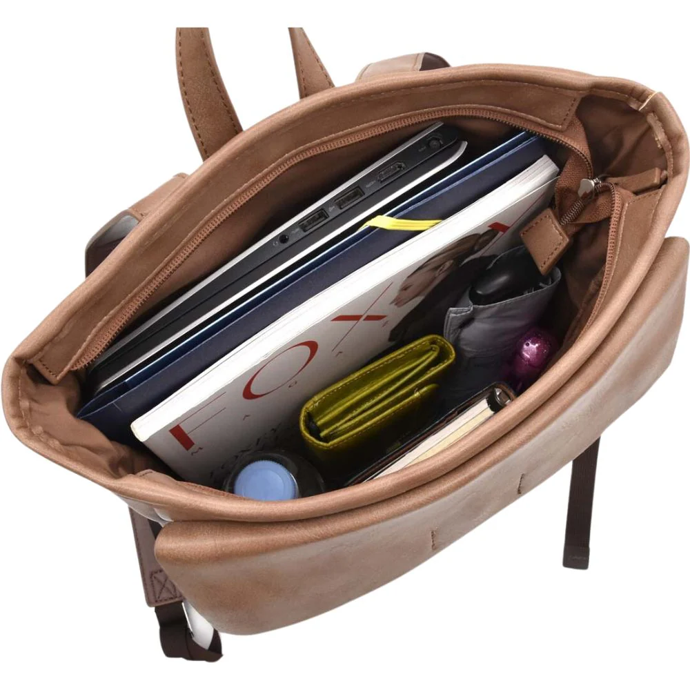תיק גב Basic חום - Image 5
