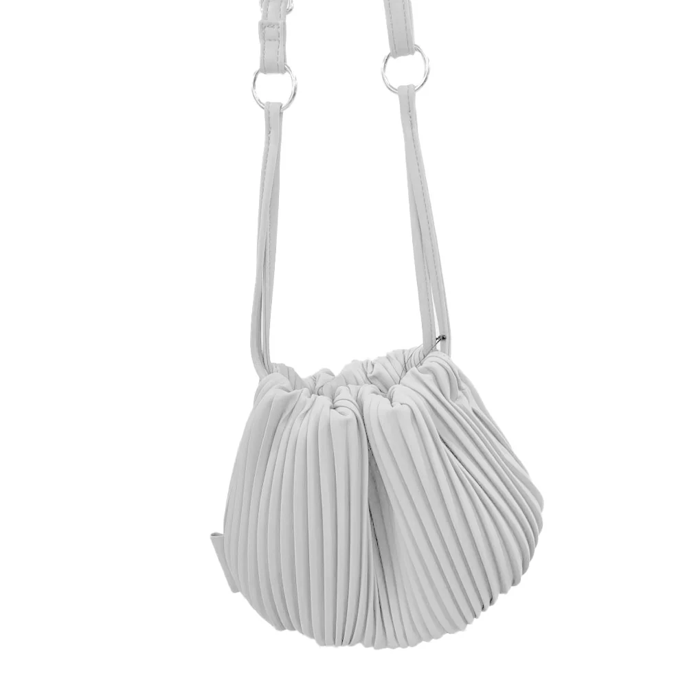 תיק צד מיני PLEATS לבן 0201 - Image 4