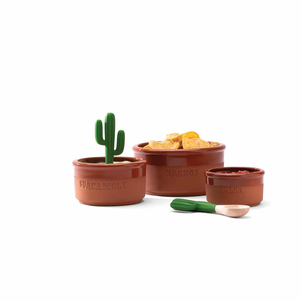 סט קערות טרקוטה וכפות קקטוס - Image 11