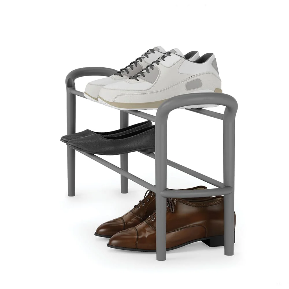 מעמד נעליים 2 קומות SHOESTACK אפור - Image 3
