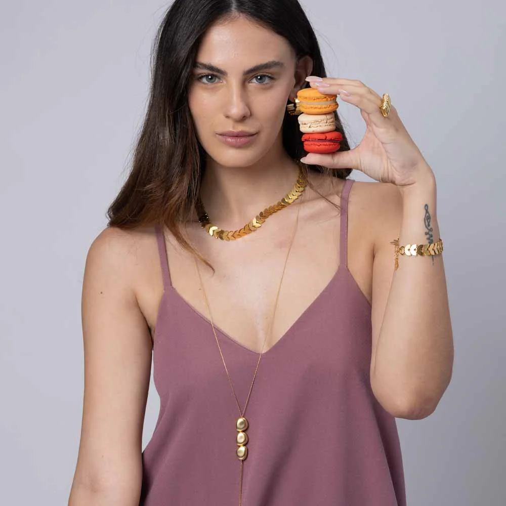 שרשרת עניבה משולשי נפח - Image 2