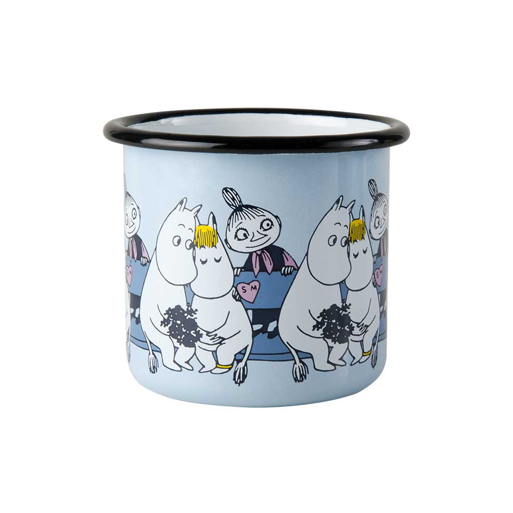 ספל אמיייל Moomin Friends, Blue M - Image 3