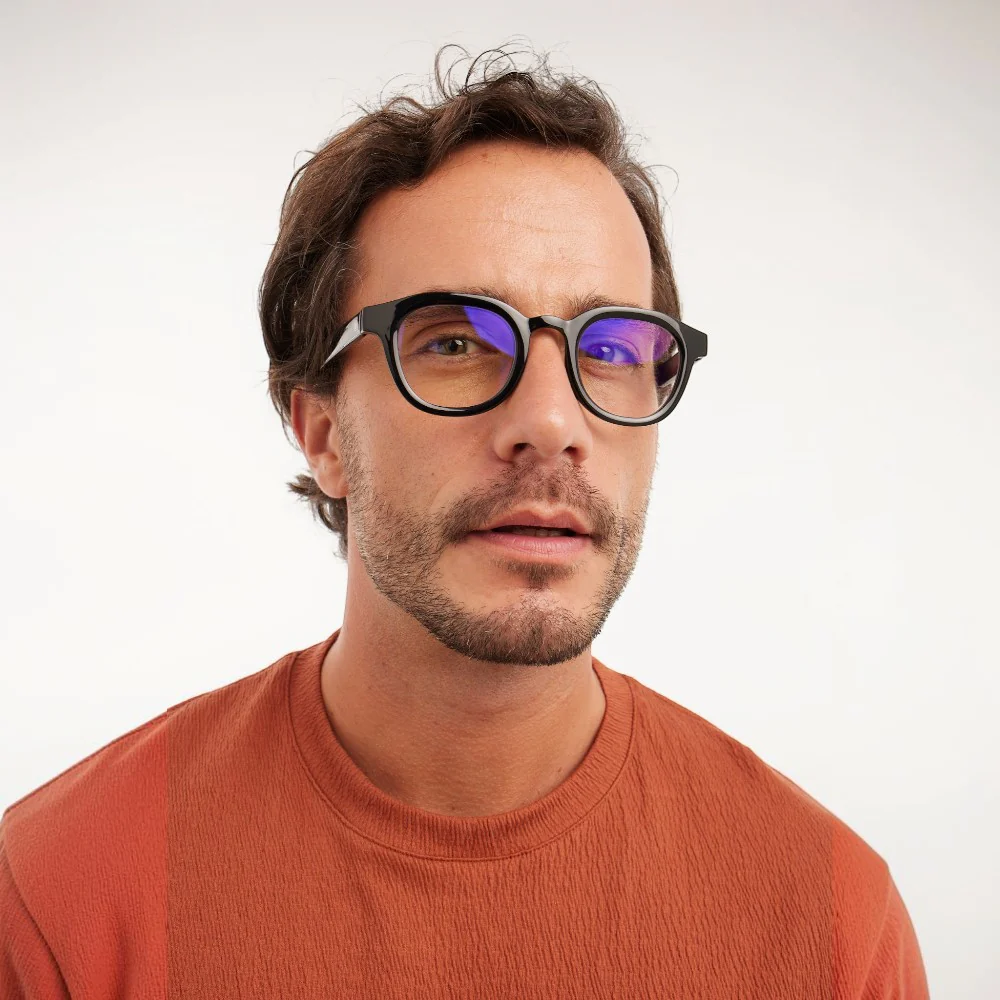 משקפי קריאה ANDY שחור מבריק +3 - Image 4