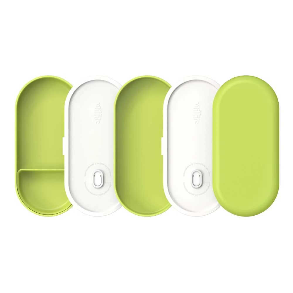 קופסת אוכל BENTO ירוקה, 2 קומות 1000 מ"ל - Image 3