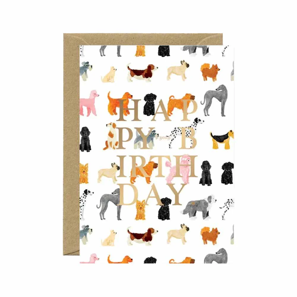 כרטיס ברכה Birthday Dogs