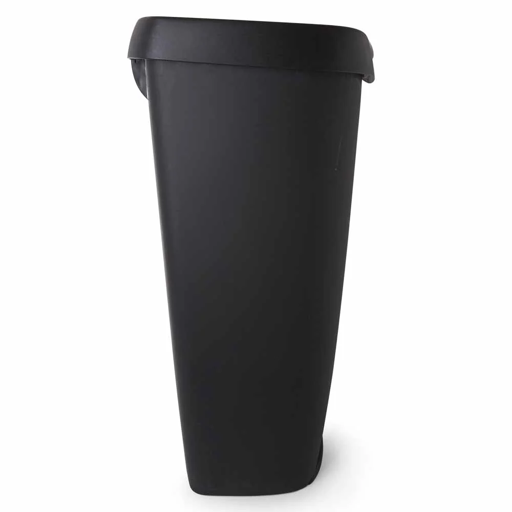 פח עם רגלית דריכה, 50 ליטר BRIM שחור - Image 3