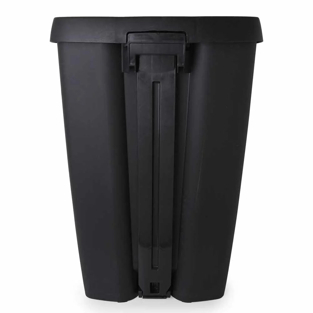 פח עם רגלית דריכה, 50 ליטר BRIM שחור - Image 4