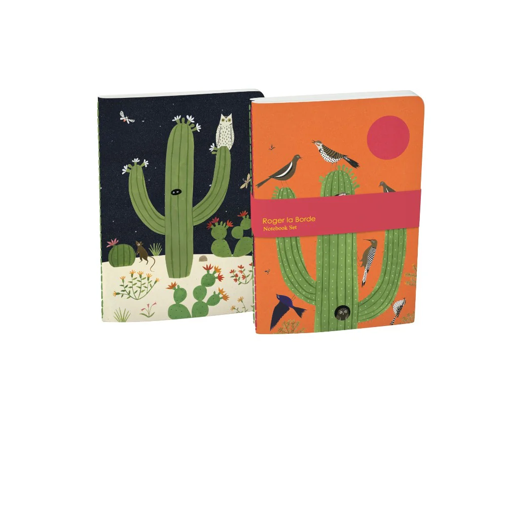 זוג מחברות רכות A5 - Cactus Grove