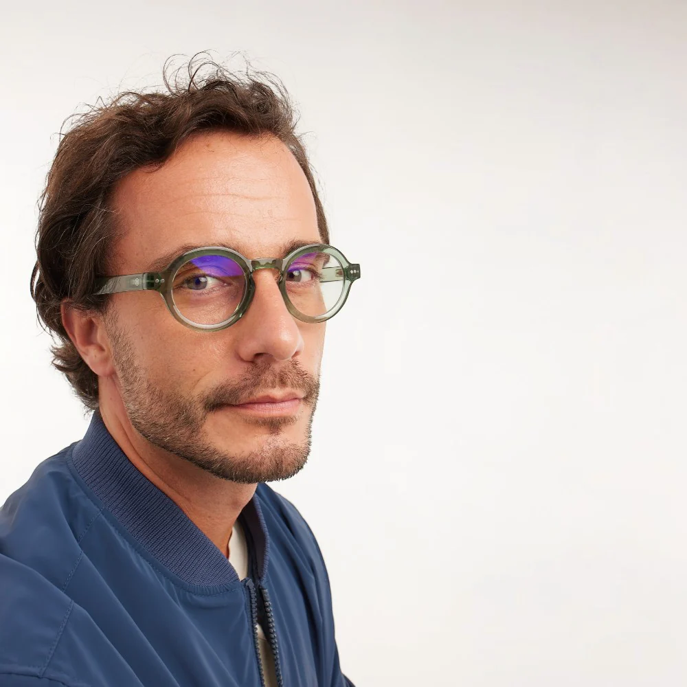 משקפי קריאה CHARLES ירוק מבריק +3 - Image 3