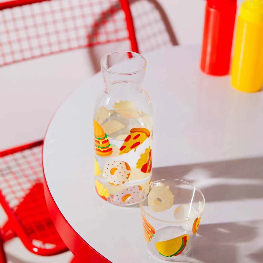 כד עם כוס זכוכית - FAST FOOD - Image 3