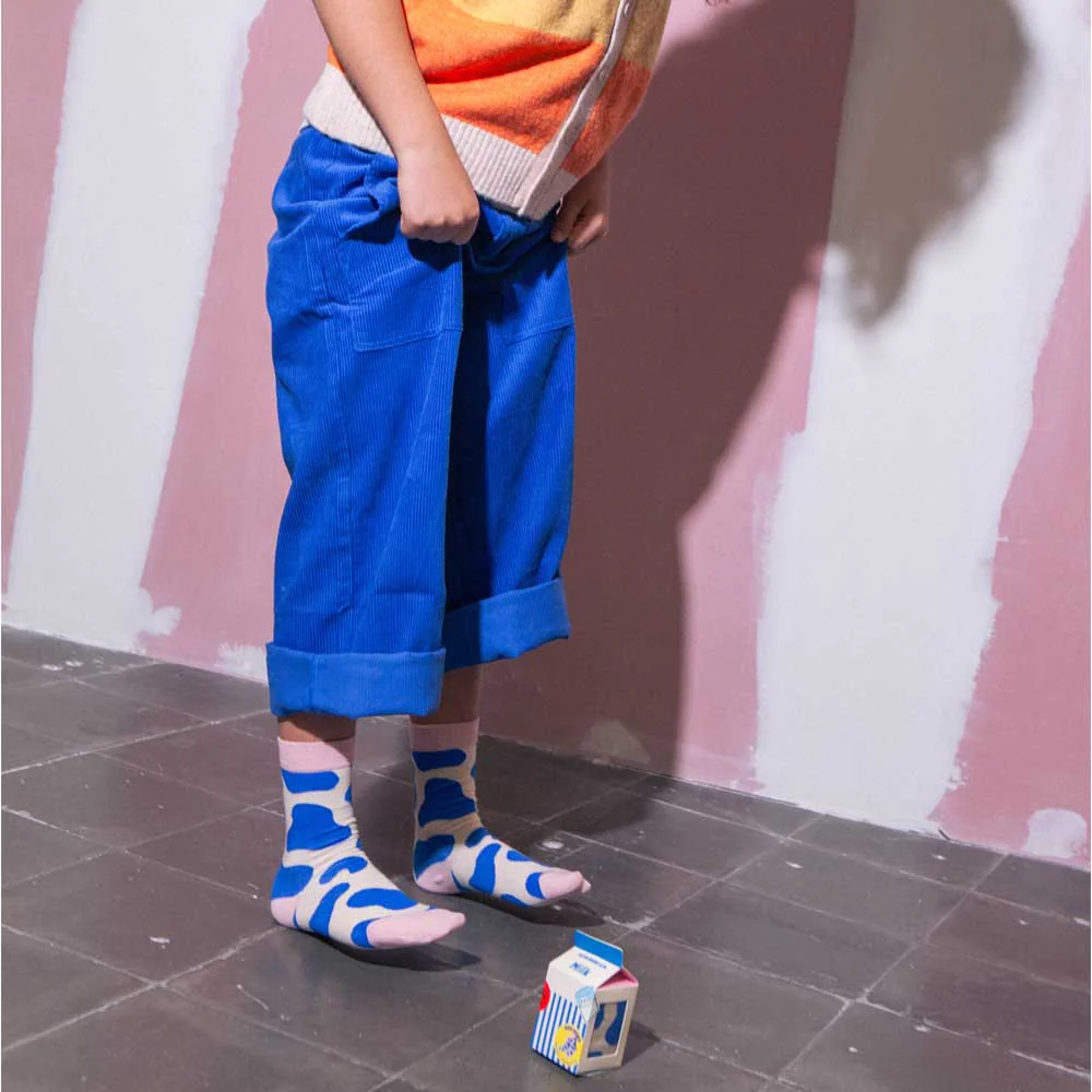 גרביים ילדים, משקה חלב כחול - Image 4