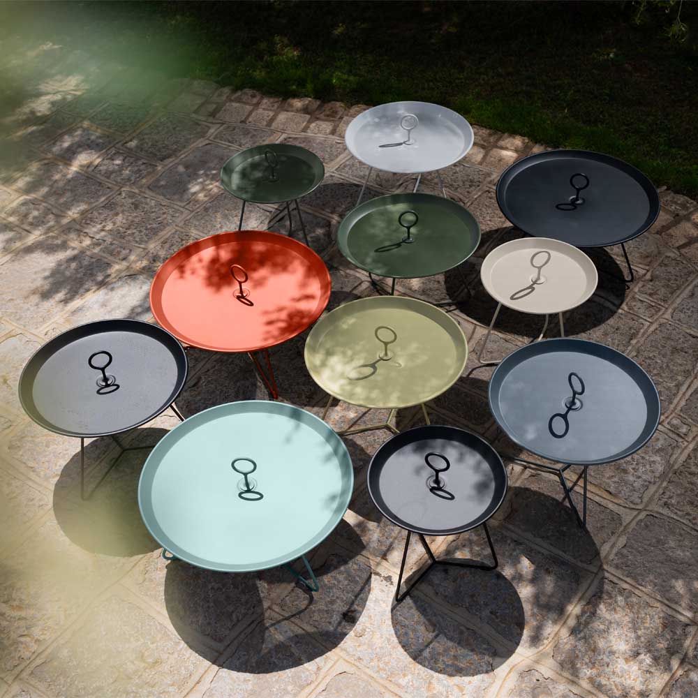 שולחן צד מתכת EYELET שחור 45 ס"מ - Image 4