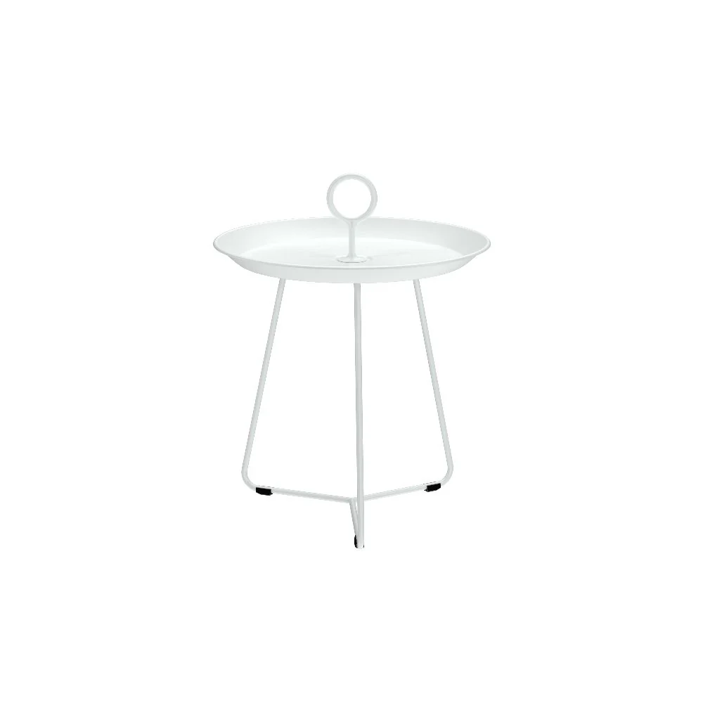 שולחן צד מתכת EYELET לבן 45 ס"מ