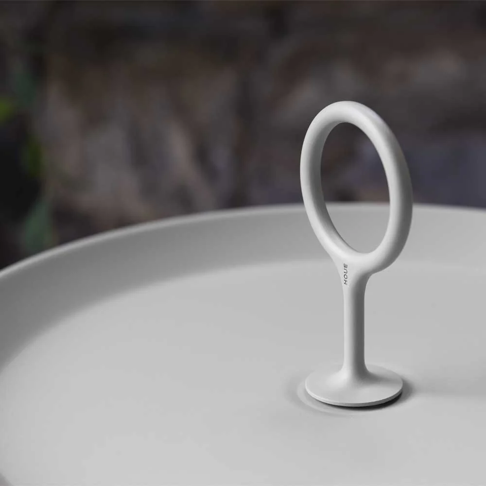 שולחן צד מתכת EYELET לבן 45 ס"מ - Image 2