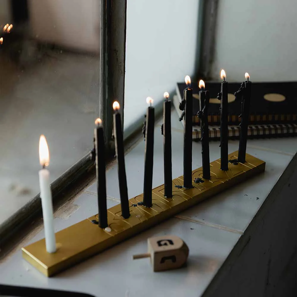 חנוכיה מספרים - זהב - Image 9