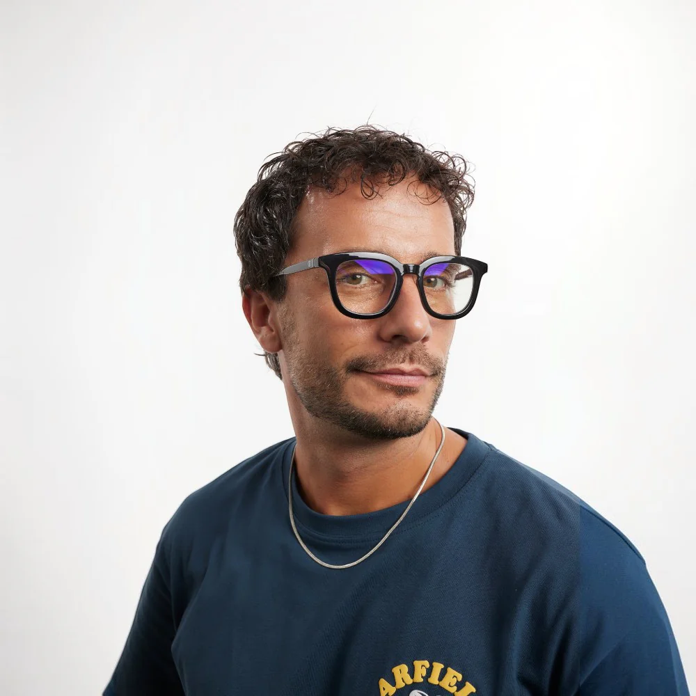 משקפי קריאה OSTERBRO שחור מבריק +3 - Image 8