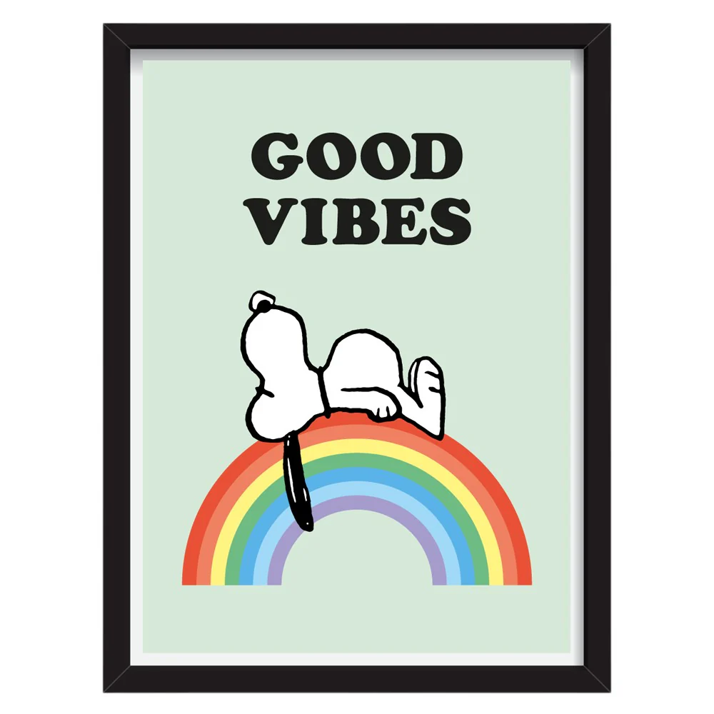 תמונה ממוסגרת A3 - Good Vibes