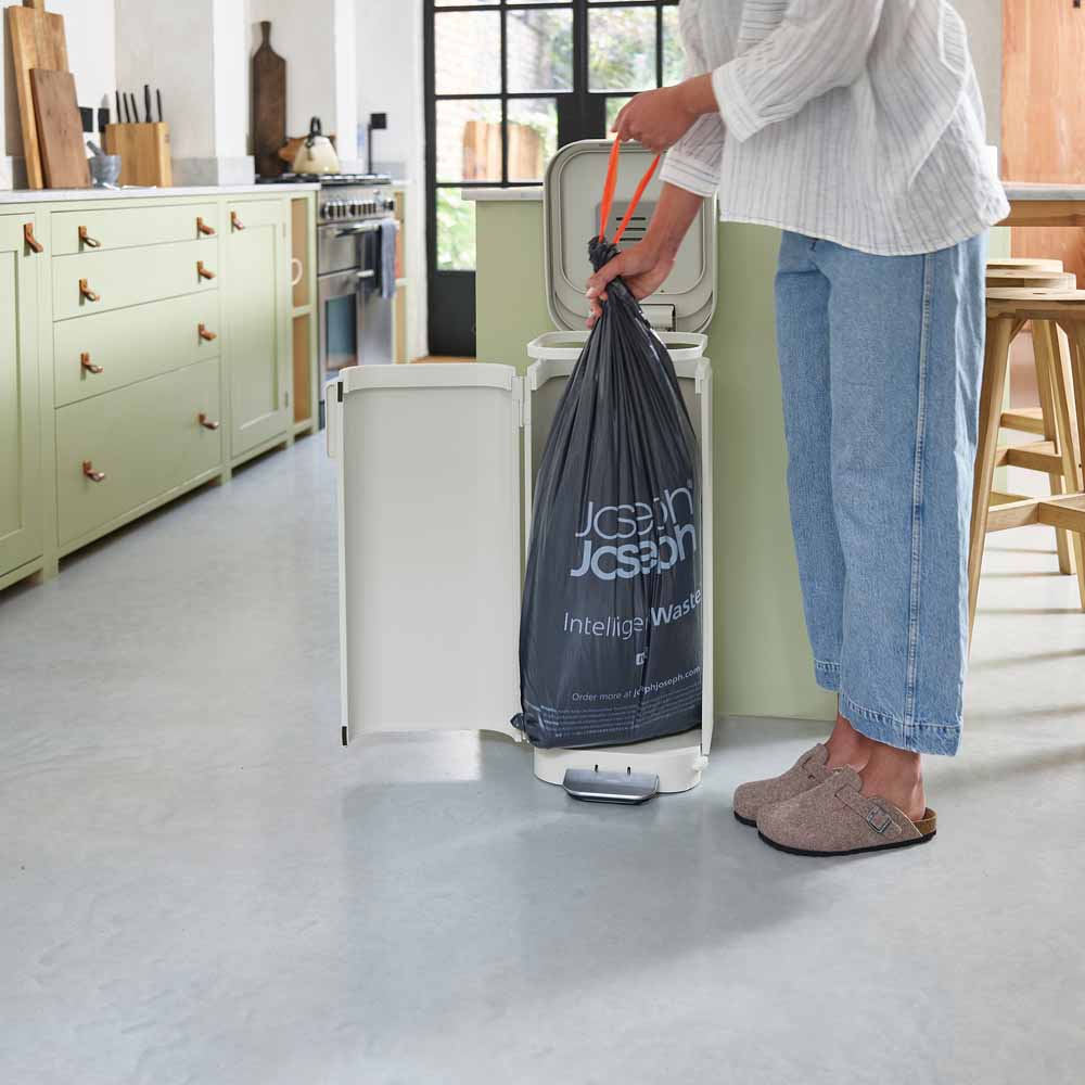 פח אשפה PORTA אפור בהיר 40L - Image 3
