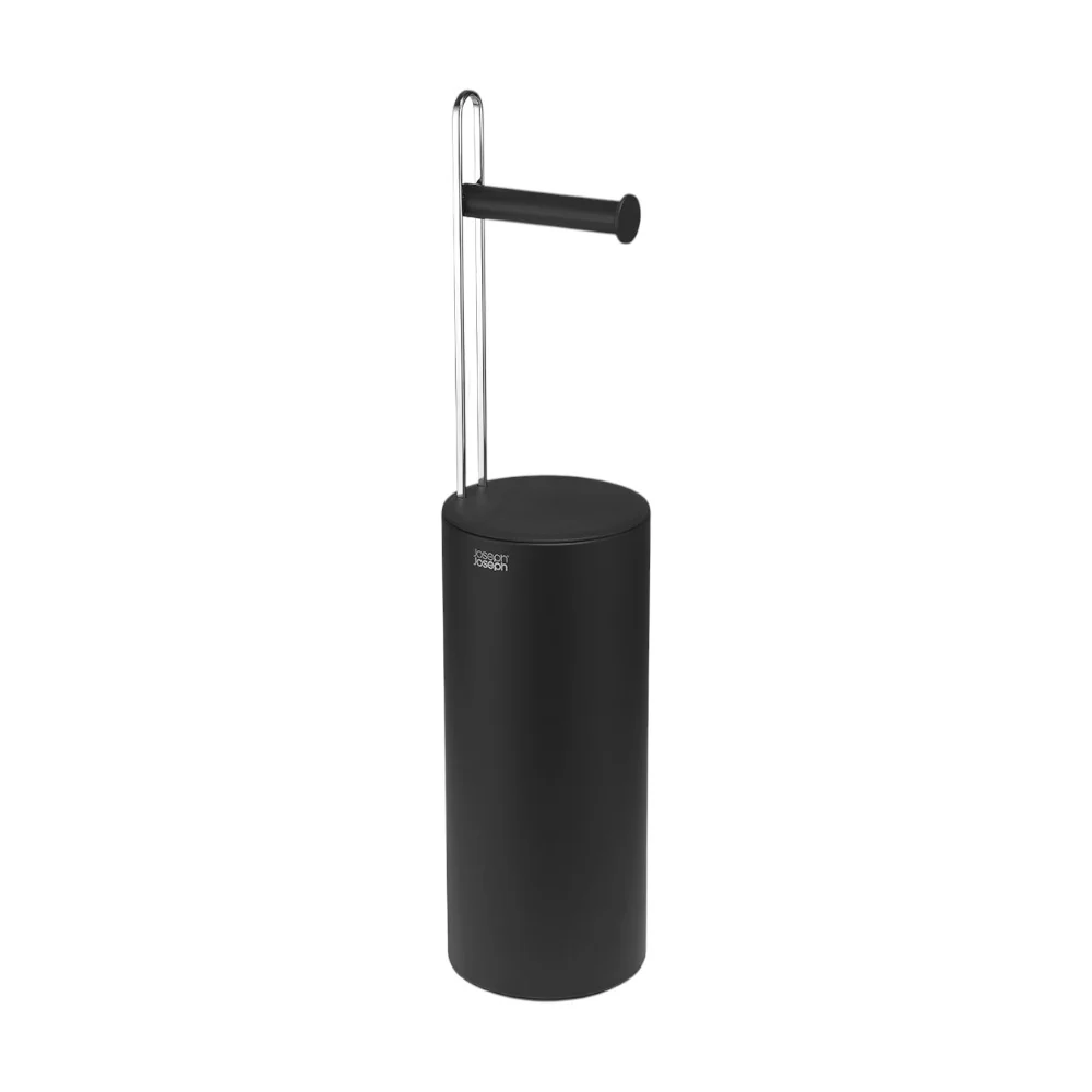 מעמד לנייר טואלט עם אחסון פנימי EasyStore שחור