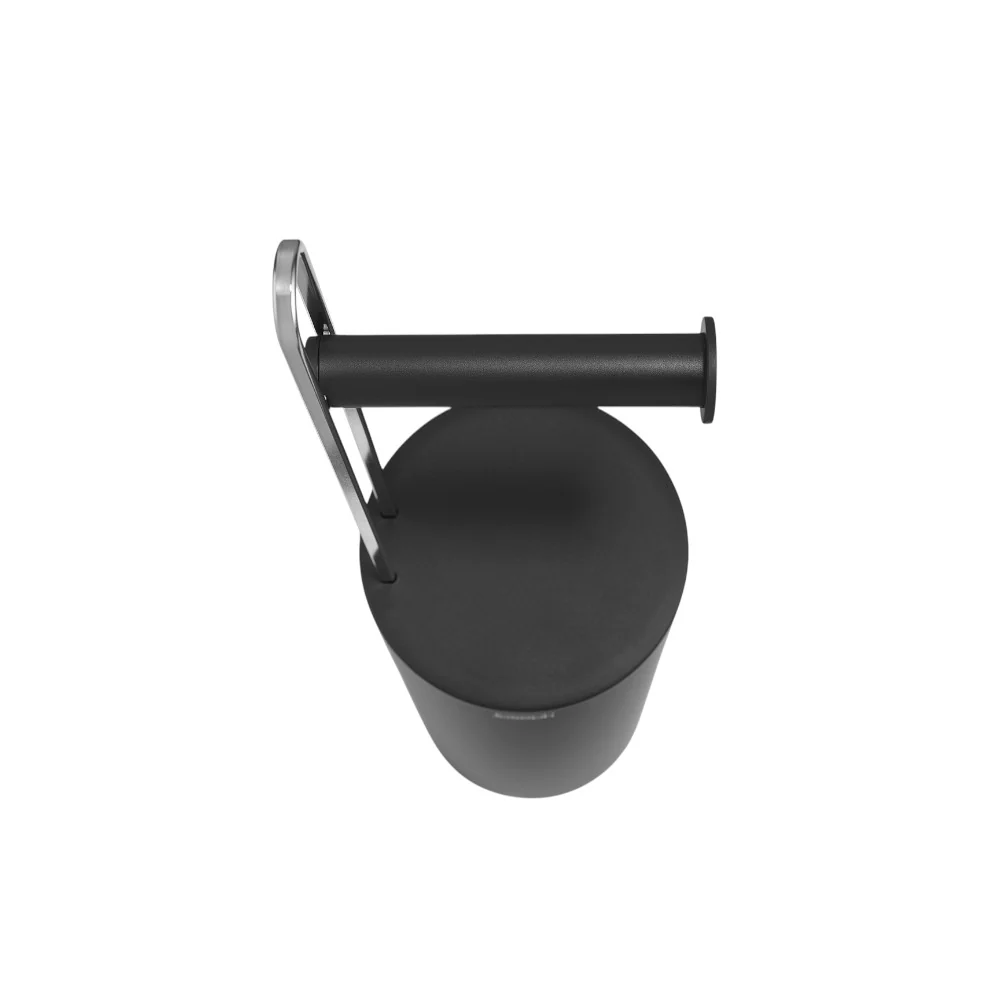 מעמד לנייר טואלט עם אחסון פנימי EasyStore שחור - Image 11