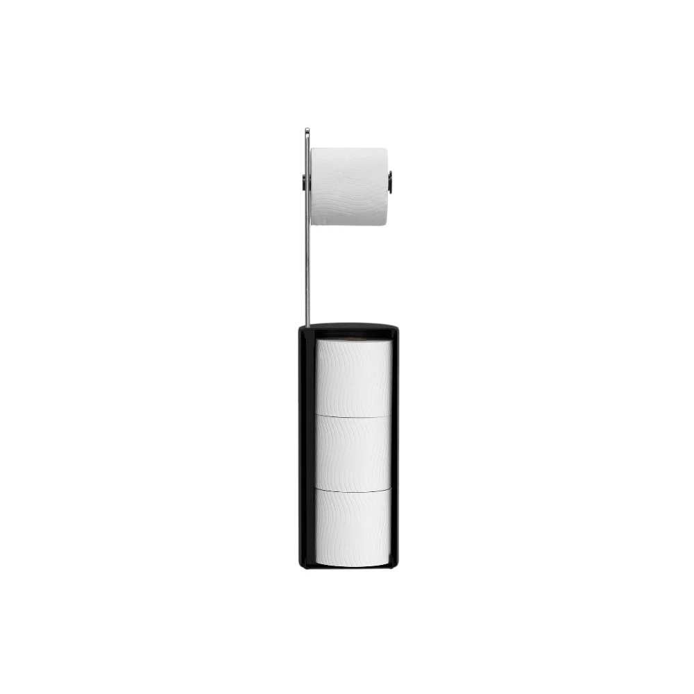 מעמד לנייר טואלט עם אחסון פנימי EasyStore שחור - Image 9