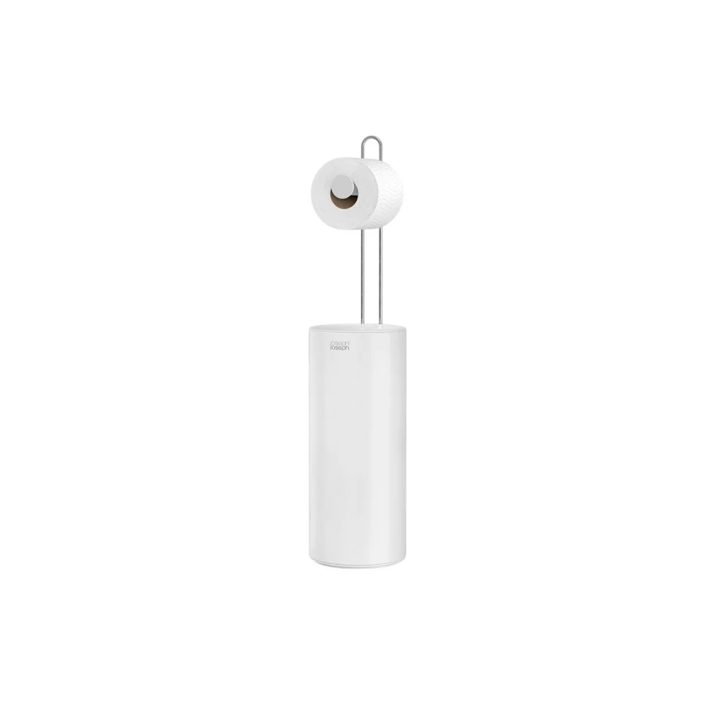 מעמד לנייר טואלט עם אחסון פנימי EasyStore לבן - Image 4