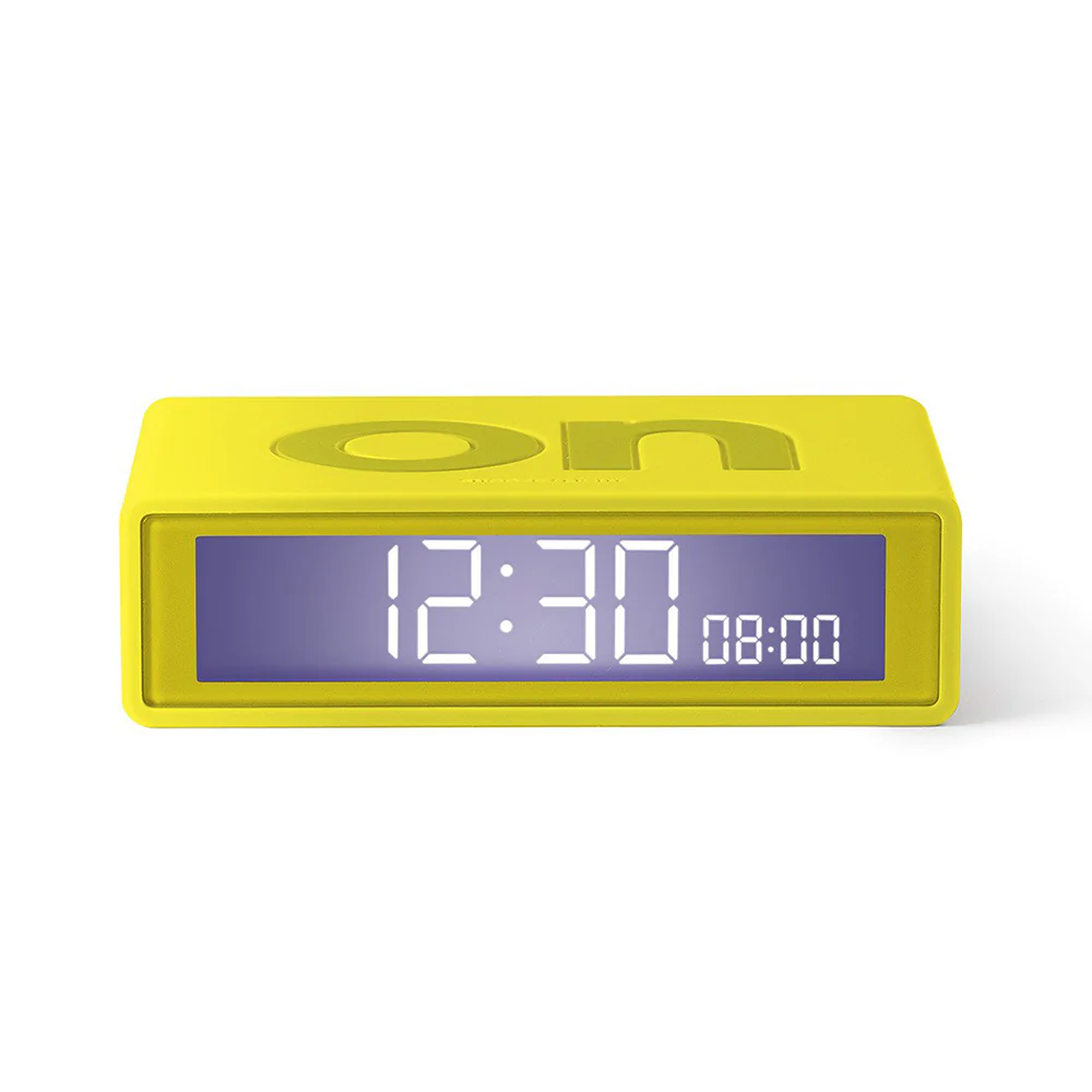 שעון מעורר Flip Travel צהוב