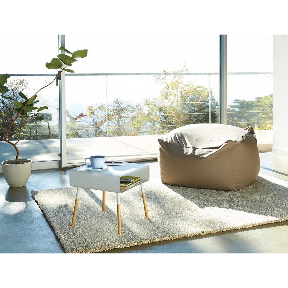שולחן צד נמוך לבן - Image 4