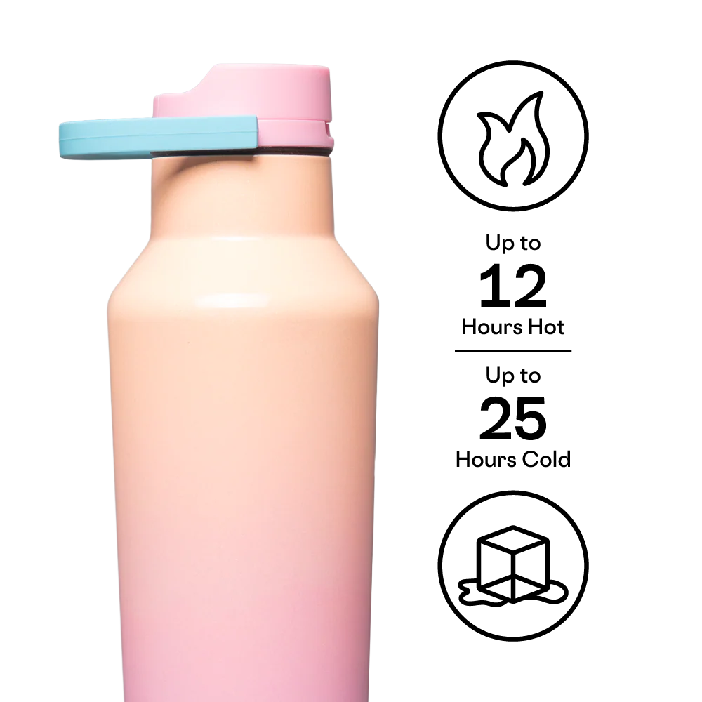 בקבוק מתכת Sport Canteen 590ML ורוד בהיר - Image 2