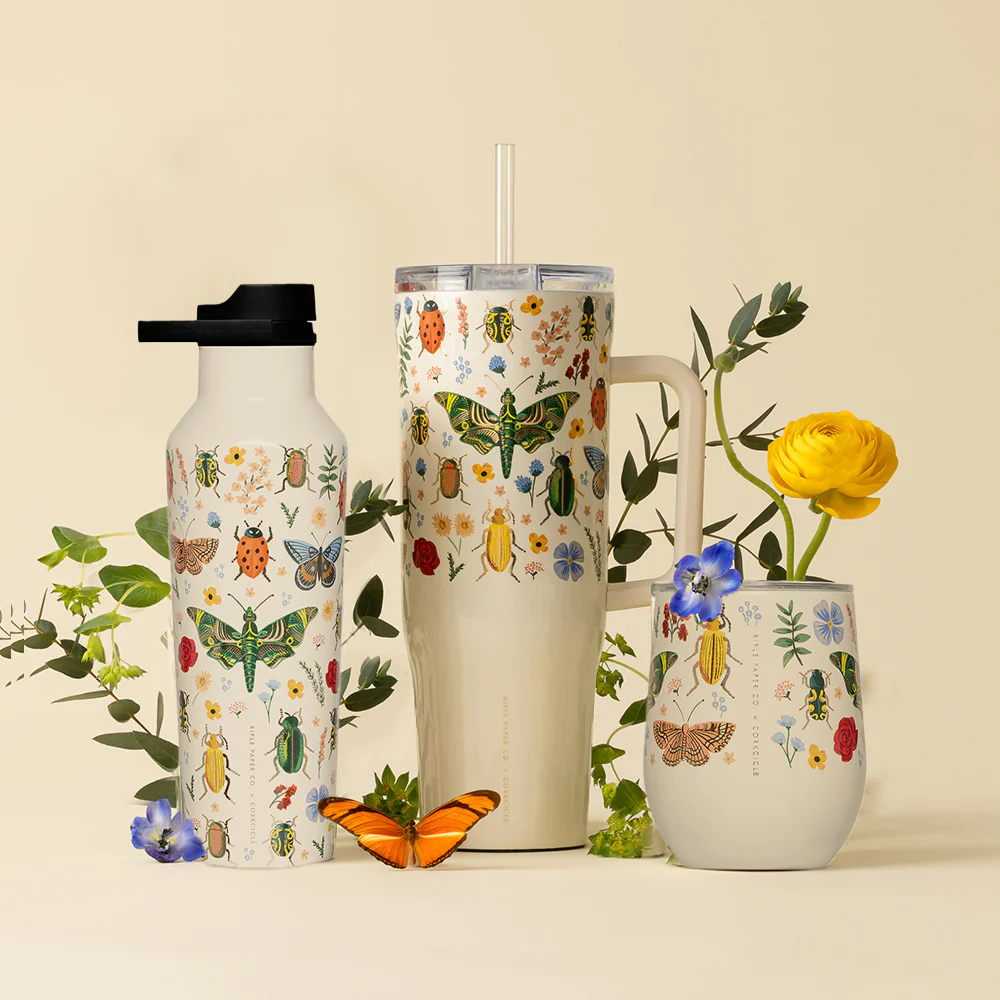 בקבוק מתכת Sport Canteen 590ML חיפושיות ופרפרים - Image 3
