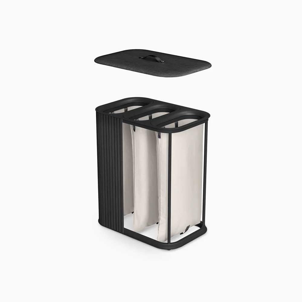 סל כביסה TOTA TRIO LUXE 90L שחור - Image 13