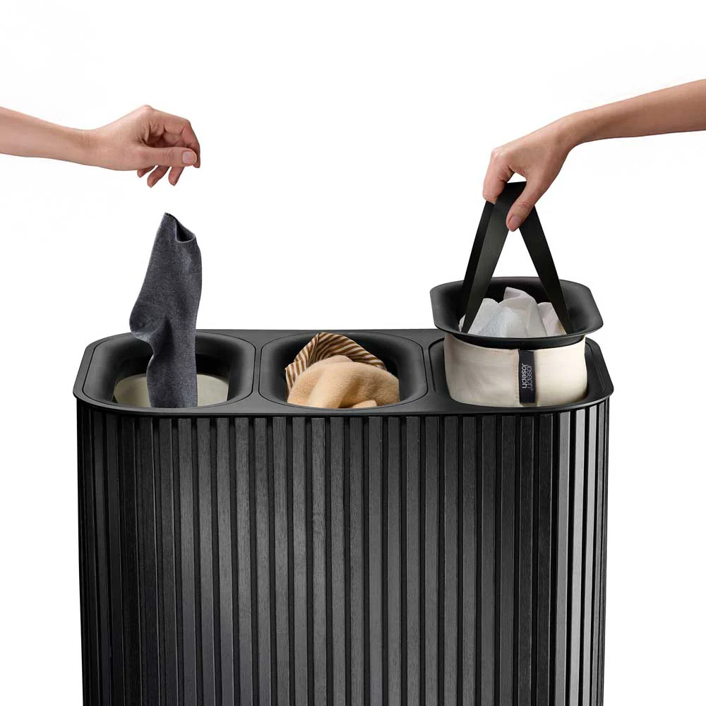 סל כביסה TOTA TRIO LUXE 90L שחור - Image 14