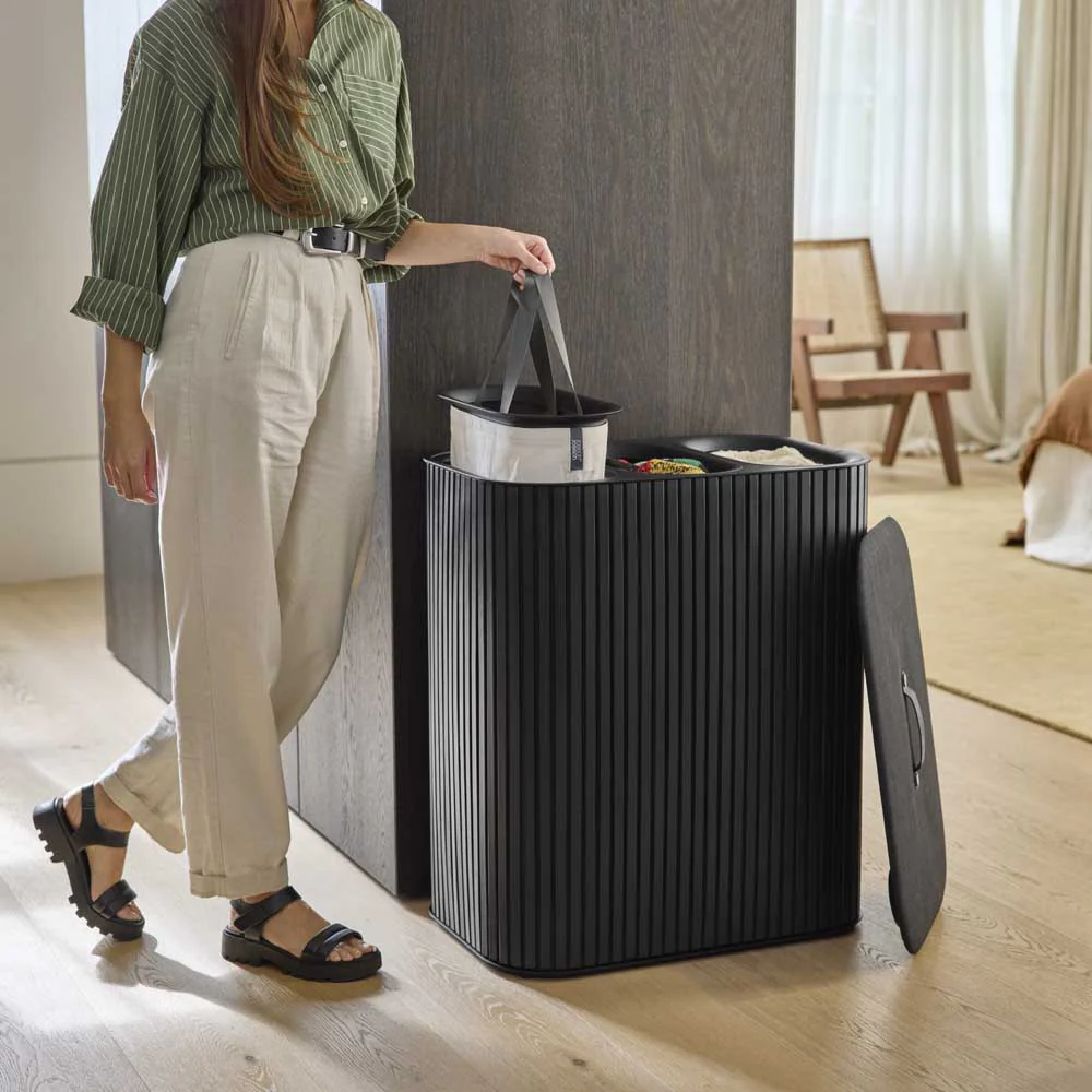 סל כביסה TOTA TRIO LUXE 90L שחור - Image 8